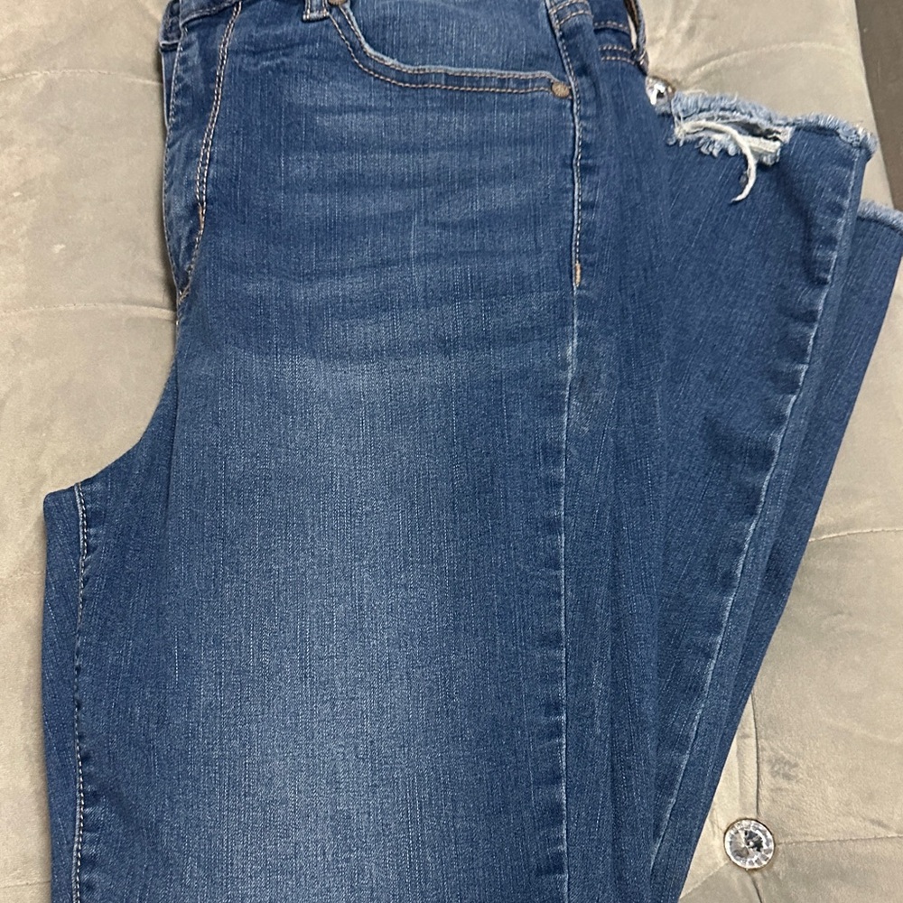 Sofia by Sofia Vergara Dark Blue Straight Leg Jeans